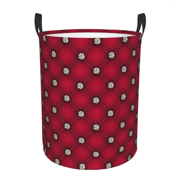 Sacs à linge Mode Paillettes Diamants Panier Grand Panier De Rangement De Luxe Strass Motif Filles Garçons Organisateur De Jouets