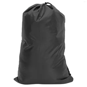 Waszakken Opvouwbare mand Zware rugzaktas Camping Reizen Grote kledingopslag (zwart) Met riemen Wasbaar Draagbaar