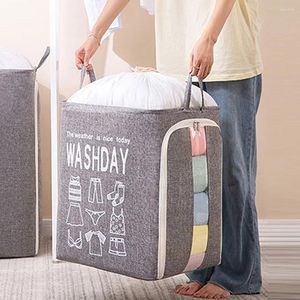 Sacs à linge Sac de rangement de vêtements pliables Closet Hourny Duty Finishing Home Tool