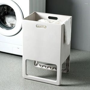 Sacs à linge pliables Vêtements de paniers sales pliants Lavage de rangement panier en plastique Organisateur pour jouets sous la boîte de salle de bain Boîte de salle de bain Panier