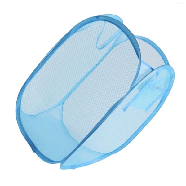 Sac à linge Panier de grille pliable Rangement de vêtements durables pour chambre de salle de bain ou dortoir de collège Nerg