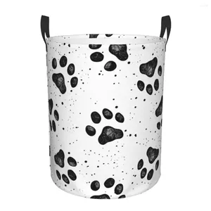 Sacs à linge Prix de panier pliant des impressions pour chiens Toys Dirts Toys Ranget Bucket Armoire de vêtements Organisateur Organisateur