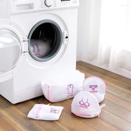 Waszakken voor het wassen van beha sokken ondergoed mesh ritsed lingerie tas machine vuile kleding wasset