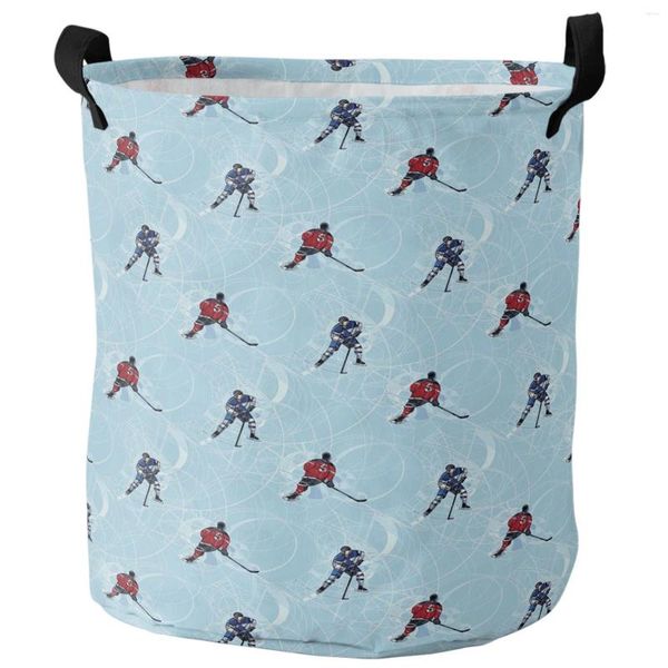 Sacs à linge joueur de Hockey patinage sur glace panier sale pliable étanche maison organisateur vêtements enfants jouet stockage