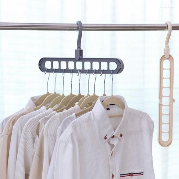 Sacs à linge maison porte-cintre étendoir rotatif 9 trous vêtements suspendus garde-robe stockage sèche-linge