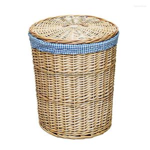 Waszakken Home opslagmand vuile kleren Rattan Sundries Box