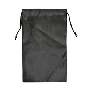 Sacs à linge Stockage à domicile Sac de voyage noir léger avec cordon de serrage Valise sèche humide pour vêtements sales Gym lavable imperméable