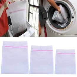 Sac à linge Lingerie Sac Bra Réutilisables Sous-vêtements Machine Machine Net Mesh Washing 3 Vêtements Sursion Zipped