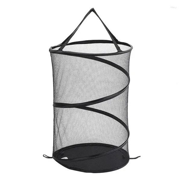 Sac à linge Panier en mesh pliable -up Paniers pliables avec poignée de transport renforcée pour chambre de dortoir