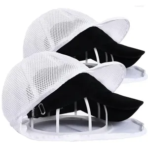 Sac à linge Sac à laver chapeau en mesh avec cadre de support Machine Wash Protector Portable Baseball Small Clothes