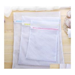 Waszakken Mesh Wash 3 Pack Grote medium kleine ritswashegen voor lingerie delicaten en bhas drop levering home tuin hou otnlv