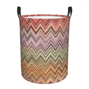 Sac à linge Panier géométrique moderne Panier géométrique pliable Bohemian Art Clothes Toy Hamper Storage Bin For Kids Nursery