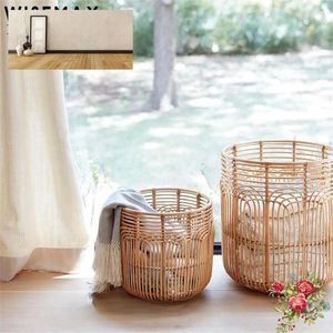 Waszakken Modern Natural Eco-vriendelijke Indonesië Rattan Design Storage Basket Doek
