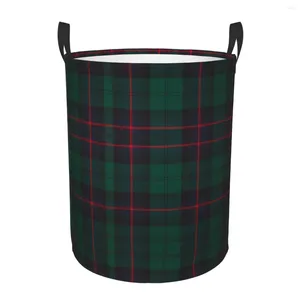 Waszakken Moderne Tartan Plaid Basket Inklapbare babymand voor kinderbekleding Bakken voor organisator