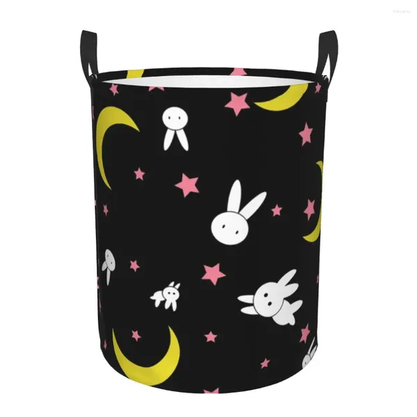 Sac à linge Moon Patter Panker pliable kawaii japonais vêtements d'anime panier pour bébé toys toys rangement poubelle