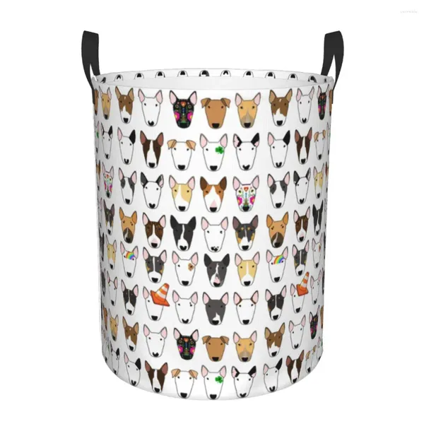 Sacs à linge Multi Bull Repeat Basket pliable Lover Lover Terrier Baby Hamper For Nursery Toys Organizer des poubelles de rangement