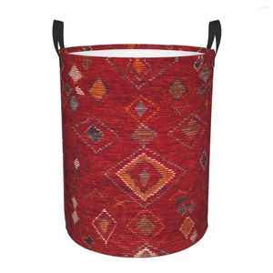 Bolsas de lavandería oriental alfombra marroquí obras de arte obstaculizas cesta de almacenamiento de ropa grande organizador de contenedor de juguetes bohemio