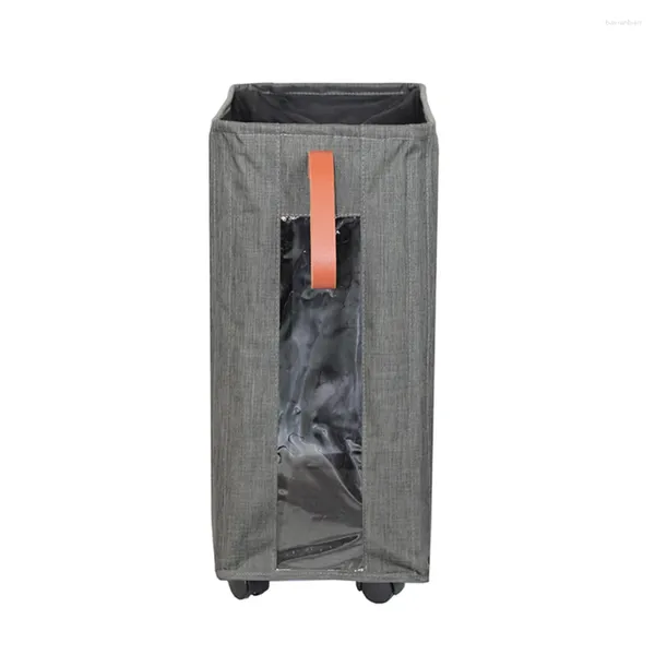 Sac à linge Panier pliable en tissu oxford avec roues Organisateur à la maison Vêtements sales de sauvegarde des jouets à corsulement Yoga Mat Storag