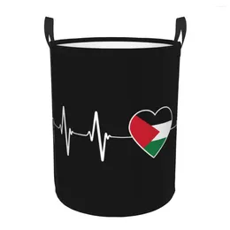 Waszakken Palestijnse hartslag Palestina Vlag Mand grote opslagmand Patriottische trots Kinderen kwekerijspeelgoed Organisator