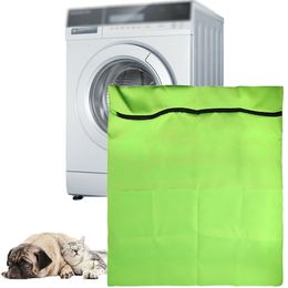 Sacs à linge en Polyester vert pour animaux de compagnie, grand filtre de toilette domestique, Machine à laver, chien, chat, cheval, 230211