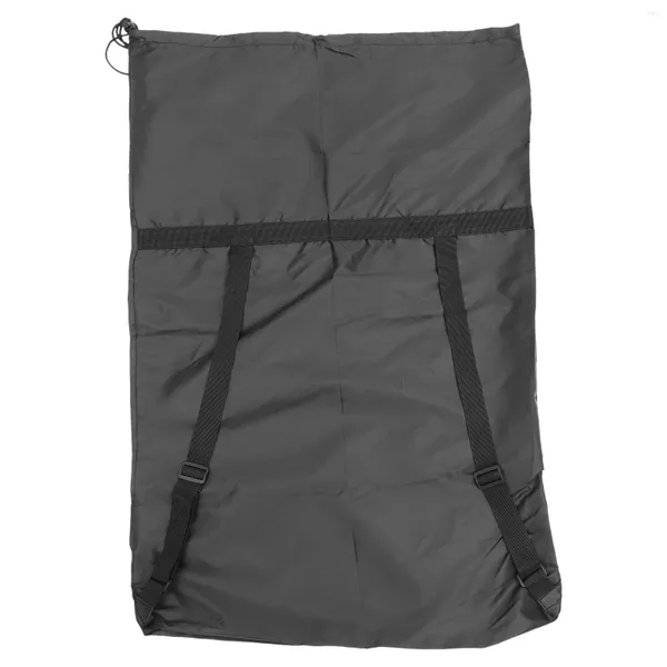 Sac à linge Panier portable Voyage Vêtements sales Backpack à cordon pliable