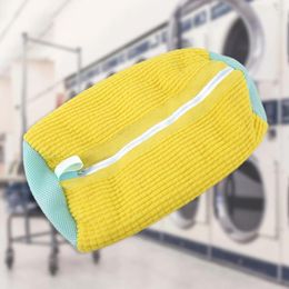 Sac à linge Sac à chaussures Protection anti-déformation Multifonctionnel enlève la saleté pour la machine à laver