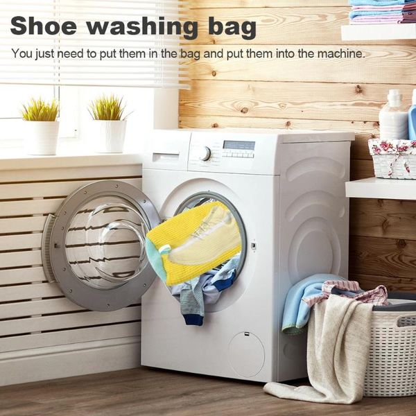 Sacs à linge, sac de Protection de chaussures, Anti-déformation, lavage de baskets multifonctionnel avec fermeture éclair pour usage domestique