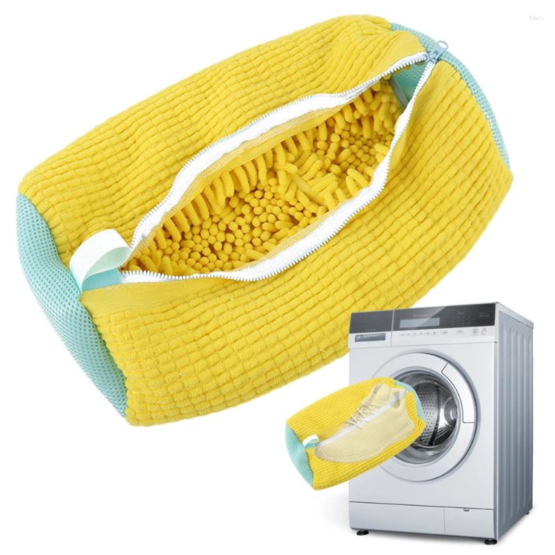 Tvättpåsar Skoskydd Bag Anti-Deformation Sneaker Tvätt multifunktionell återanvändbar för maskin