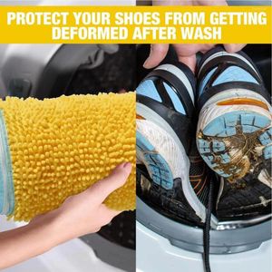 Sac à linge Sac de lavage à chaussures longue du nettoyage durable avec des fermetures à glissière fortes idéales pour un usage domestique
