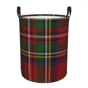 Waszakken Stewart Black Modern Original Scottish Tartan Dirty Basket Waterdichte Home Organizer Kleding