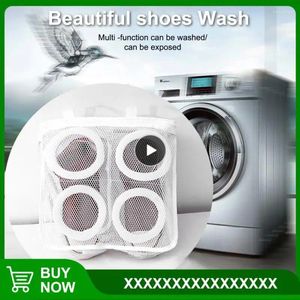 Sacs à linge Travel Mesh Washing Machine Chaussures Sac Vêtements Rangement protecteur Portable Airing Dry Tool Organizer Net