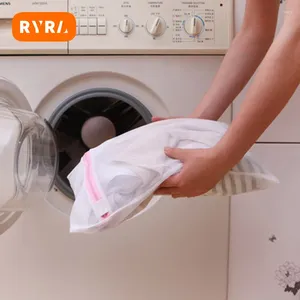 Sacs à linge laver les vêtements de protection des vêtements pour laver la machine à laver des vêtements à fermeture à glissière