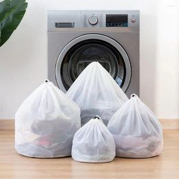 Waszakken wassen Organisator Drawstring Mesh Underwear Dirty Net Bag Capaciteit Mand Grote machine J8V1