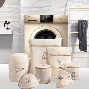 Sacs à linge ensemble de lavage pour Machine à vêtements sale Polyester sous-vêtements soutien-gorge Protection Net pochette 230211