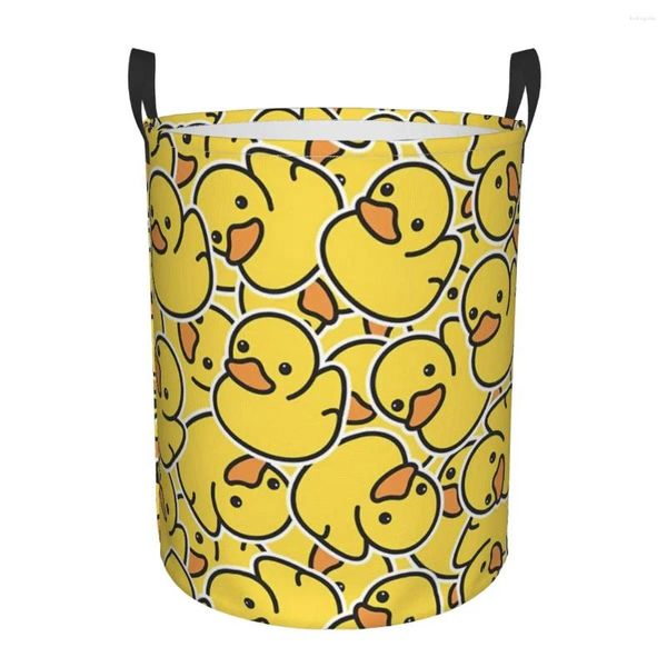 Sacs à linge Jaune Classic Classic Duck Dirker Dirker Imageproof Home Organizer Clothing Kids Toy Rangement