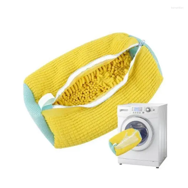 Bolsas de lavandería Bolsa de limpieza con cremallera Uniforme suave uniforme ahorrar tiempo de la lavadora calidad de zapatilla