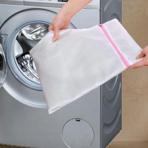 Laundry Mesh Net Washing Bag Clothes bra sox Lingerie Socks Zipped Laundry Bags Washing Machine Cleaning Clothing Bags LX2196