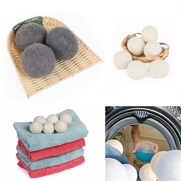 Boules de séchage de laine, produits de lessive, adoucisseur réutilisable, boule de lessive de 6cm, accessoires de Machine à laver à domicile