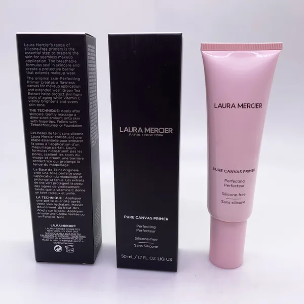 Laura Mercier Pure Canvas Primer Perfecting Foundation Primer Perfecteur Make-up Stay Brightens Egaliseert de huidskleur 1.7 FL.OZ 50ml