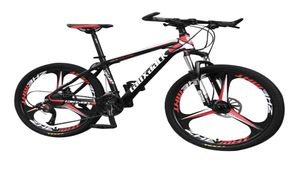 Lauxjack 24 26 inch geïntegreerde wiel volwassene offroad mountainbike 21 speed road fiets mtb mannen vork sport fietsen2141534