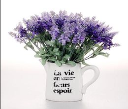 Lavande Artificial Bunch Flowers Lavenders For Wedding Party Home Office Restaurant décoratif lavande artificiel SF051464759