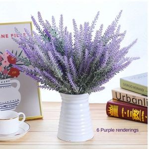 Fleur artificielle de lavande de haute qualité, décoration de Grain de Provence pour la maison, fausse plante en soie