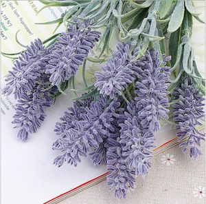 Lavendel tuin stuur 6 vork 10 hoofd decoratieve bloemen haar planten kunstmatige bloem thuis zachte decoratie bruiloft benodigdheden