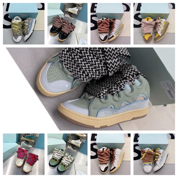 Lavines Designer chaussures 90s extraordinaire en relief cuir Curb baskets hommes femmes chaussure en caoutchouc plate-forme mode scarpe schuhe Chaussures tenis