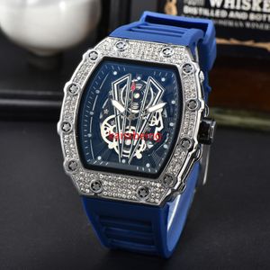 LAW Top luxe herenhorloge van hoge kwaliteit automatisch sport 3 naald run seconden volwaardige diamanten R heren quartz horloge