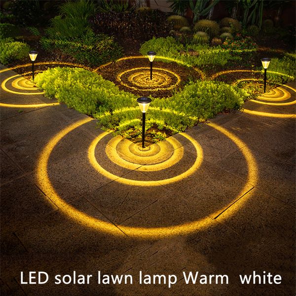 Lampe Lawm Lampes solaires extérieures étanches jardin paysage lumières anneau rond spot éclairage blanc chaud couleur changeante camping pelouse lumières crépuscule à l'aube Yard villa