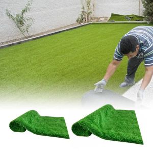Pelouse gazon artificiel extérieur faux tapis d'herbe tapis de plante de haute qualité faux tapis de pelouse de paysage de jardin synthétique pour l'herbe de jardin