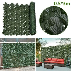 Panneaux de haie artificielle pour pelouse, fausse feuille de patate douce, décoration murale, Simulation de plantes vertes pour décoration de jardin extérieur