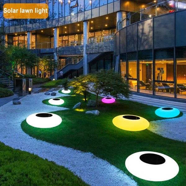 Lampes à pelouse 16 couleurs Lumière solaire Ground Jardin LED LED BOULEE PULIÉE ALIMENTATION DU PAMÈRE ARRAGNE POUR LA PAOGNE PALOP LUMAUX