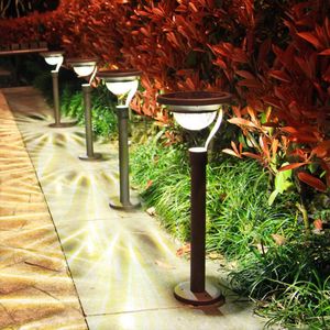 Lawn Lamps 2 In 1 Solar Pathway Light Landschap Landschap oprit Outdoor Garden Stake Lights for Yard Patio Walkway